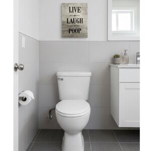 Live Laugh Poop Bathroom Fun Print 8x10 Unframed‎ Art Print Humorous Novelty